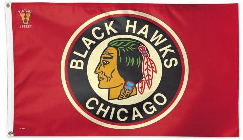 Chicago Blackhawks Flag - Throwback