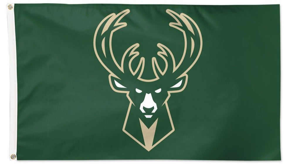 Milwaukee Bucks Applique Banner Flag