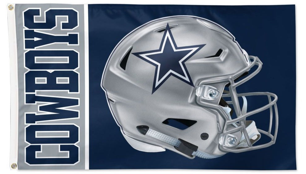 football cowboys helmet WinCraft Dallas Cowboys 3' x 5' Helmet Deluxe Single-Sided Flag
