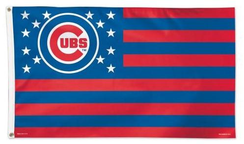 Chicago Cubs Stars & Stripes Flag