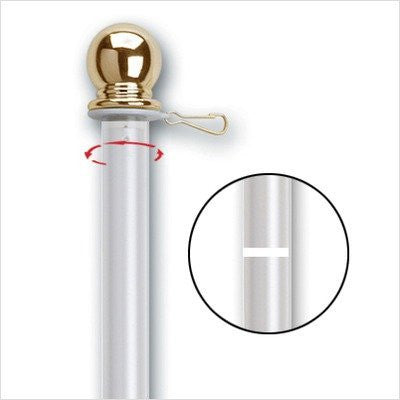 Spinning Tangle-Free Flagpole