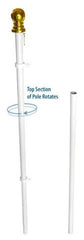 Spinning Tangle-Free Flagpole