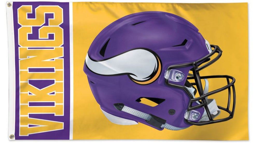 Minnesota Vikings Helmet Flag – - Main Image